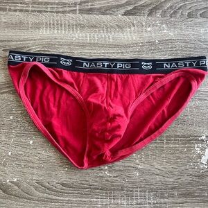 Nasty Pig  Red Core Briefs - Large